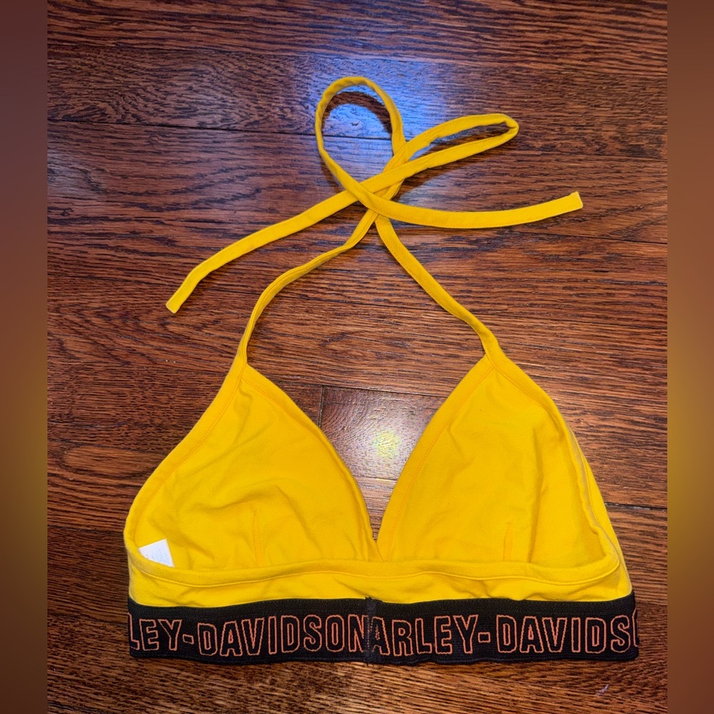 Vintage Harley Davidson Halter Bralette - Picture 2 of 4